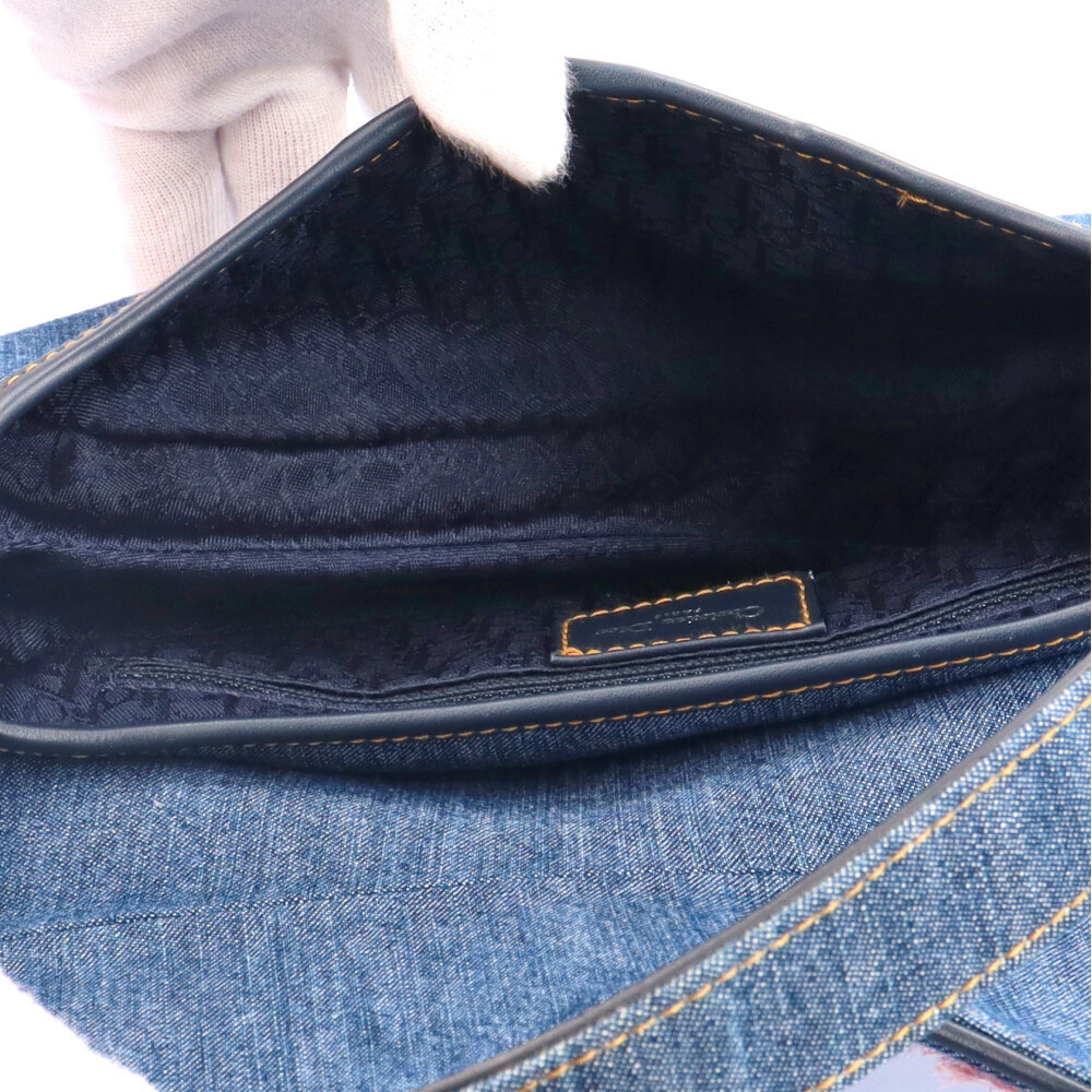 Christian Dior Saddle Bag Denim Blue - Picture 6 of 7